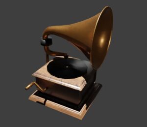 3D Model – Gramaphone